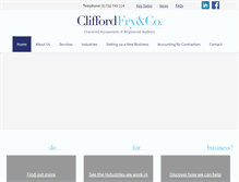Tablet Screenshot of cliffordfryandco.com